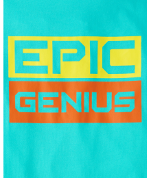 Childrens Place Green Aegean Epic Genius Tee